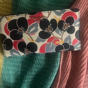 Kate Spade Floral Leather Wallet - Multi Color